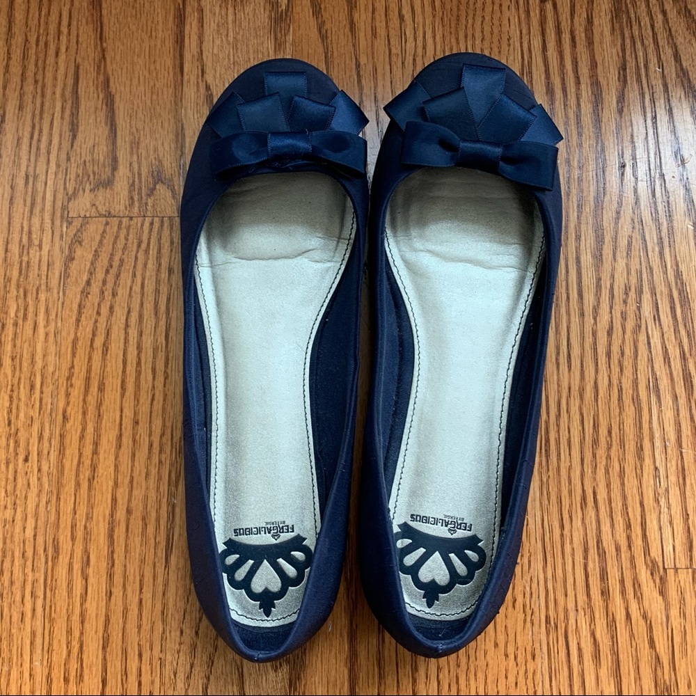 Navy Ballet Flats